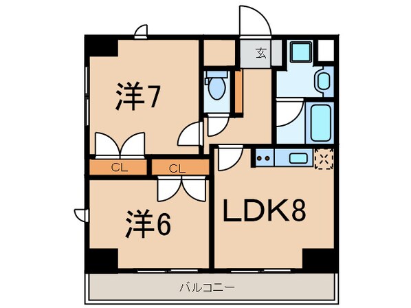 ルーブル三田の物件間取画像